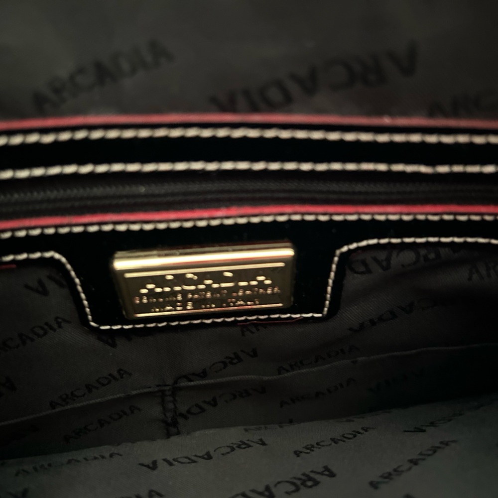 Arcadia Black and Red Crossbody Bag - Picture 4 of 4